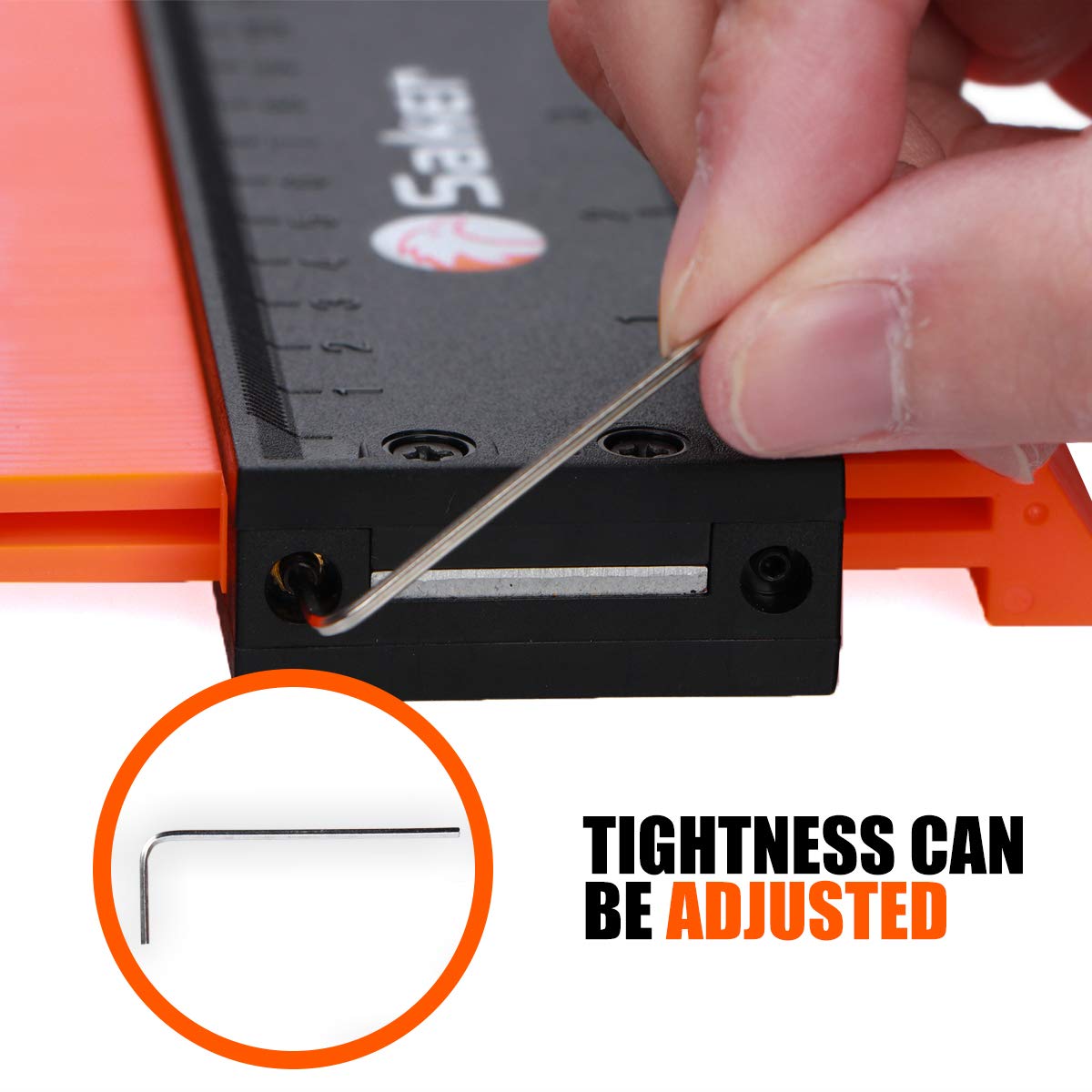 Saker Contour Gauge (10 Inch Lock) Profile Tool-Adjustable Lock Tool for Men Dad Him Boyfriend Husband-Precisely Copy Irregular Shape Duplicator-Welding Flooring Woodworking Tool Tracing - Image 6