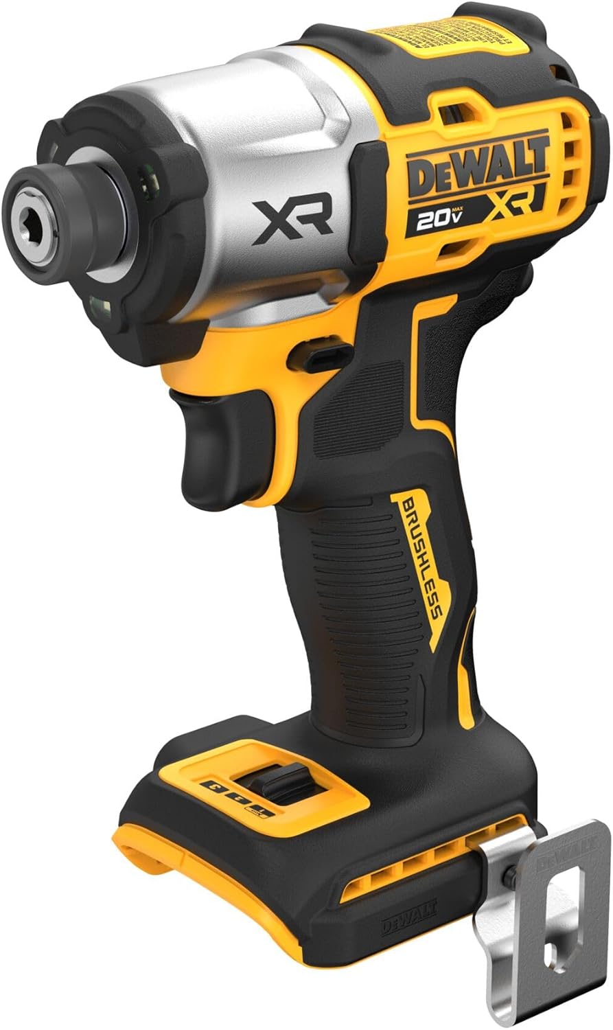 DEWALT 20V MAX XR Impact Driver, Brushless, 1/4", 3-Speed, Bare Tool Only (DCF845B) - Image 8