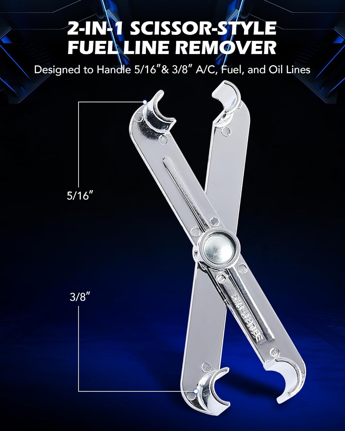 Orion Motor Tech Master Quick Disconnect Tool Set, 25pc Line Disconnect Tool Kit for A/C Fuel & Transmission Systems, Fuel Line Disconnect Tools for Mechanics Compatible with Ford Chevy GM More, Red - Image 5