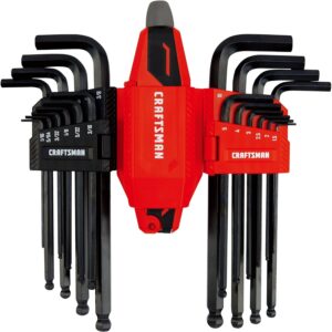 CRAFTSMAN Universal L-to-T Allen Wrench Hex Key Set, 20 Piece (CMHT26028)