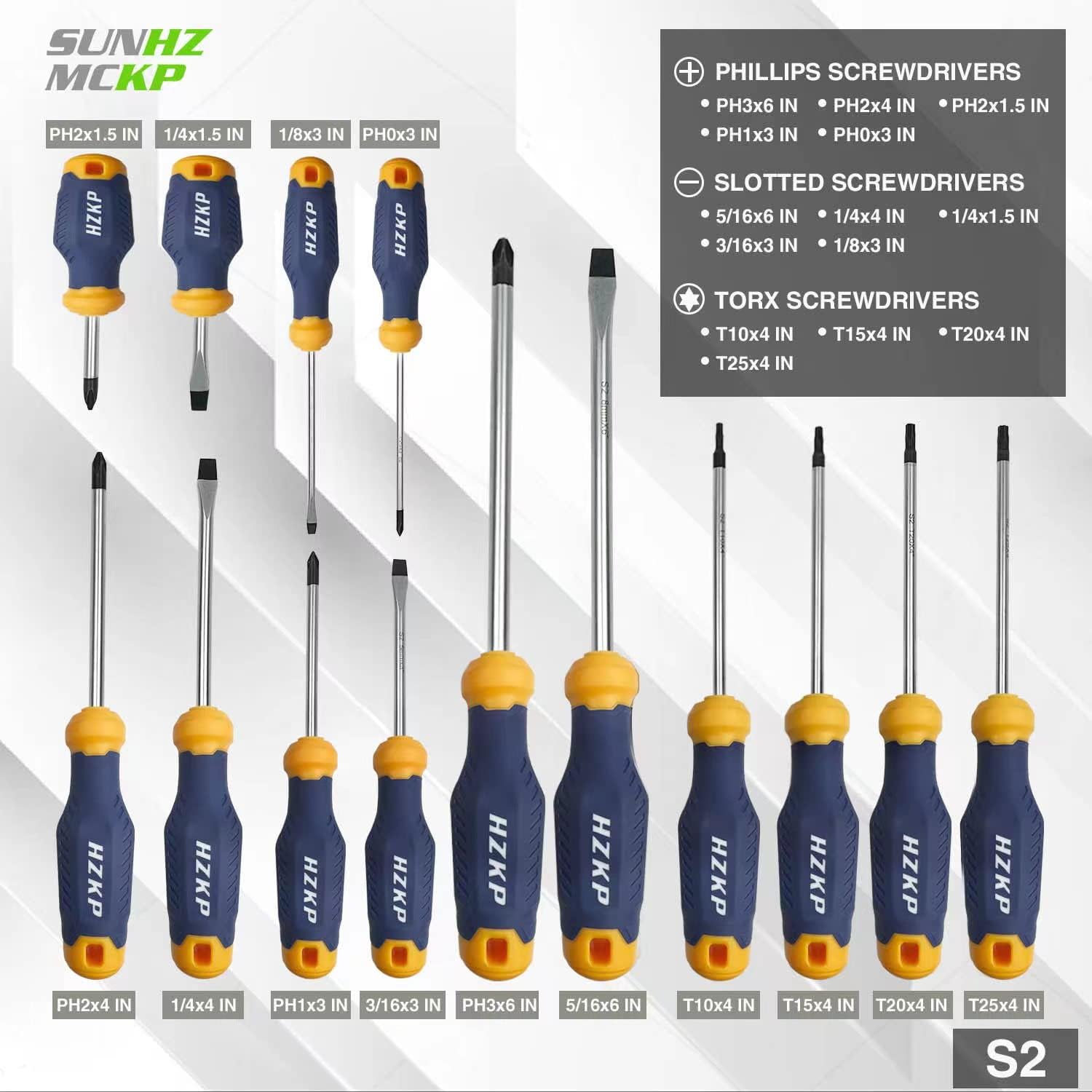 SUNHZMCKP Magnetic Screwdriver Set 66-Piece, S2- Alloy Tool Steel, Includes Slotted/Phillips/Torx Mini Precision Screwdriver, Replaceable Screwdriver Bits With Sturdy tool box - Image 3