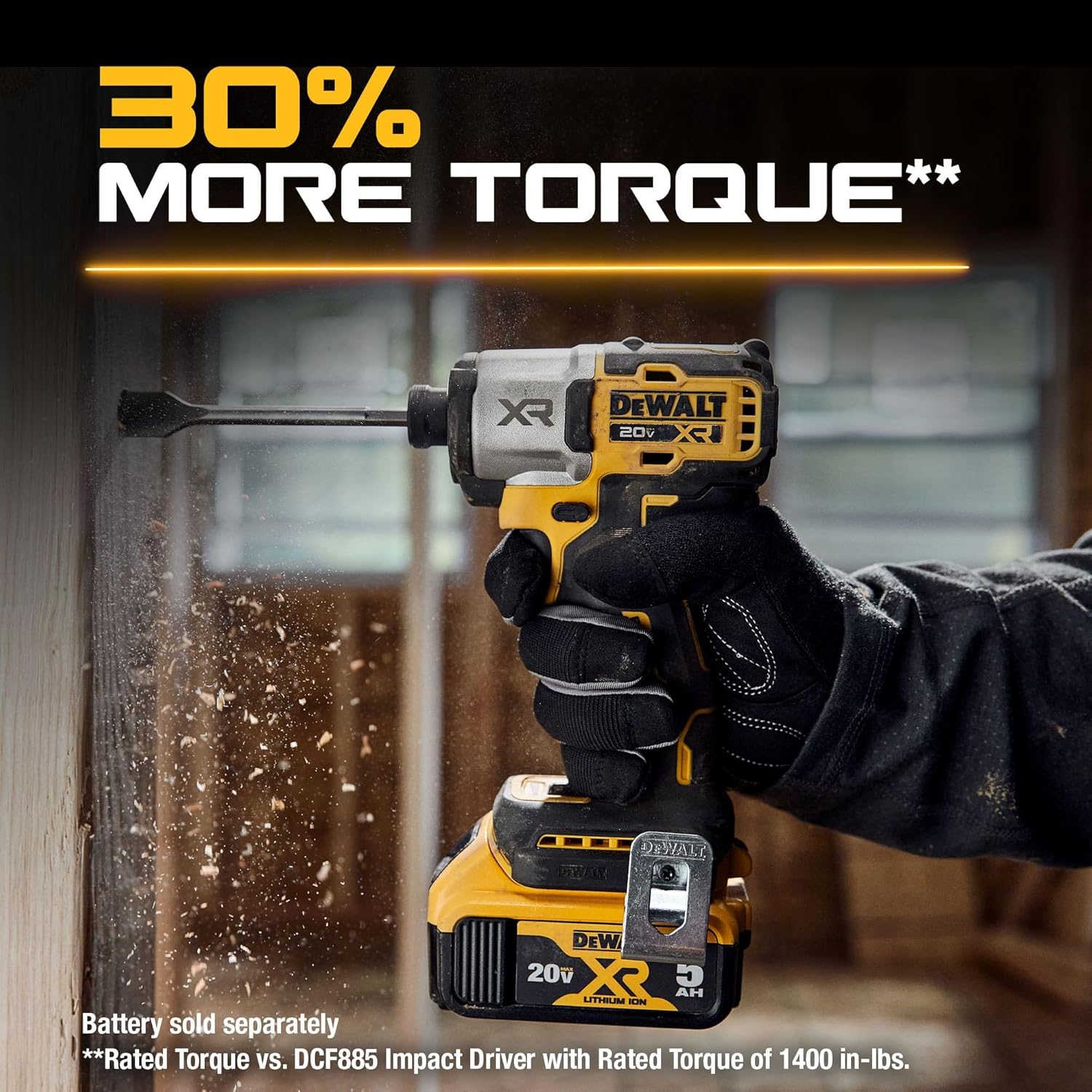 DEWALT 20V MAX XR Impact Driver, Brushless, 1/4", 3-Speed, Bare Tool Only (DCF845B) - Image 3