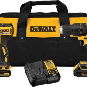 DEWALT 20V MAX Cordless Drill, Impact Driver, 2-Tool Power Tool Combo Kit, Brushless Power Tool Set with 2 Batteries and Charger Included (DCK277D2)