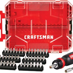 CRAFTSMAN RATCHETING SCREWDRIVER, 44PC (CMHT68017), Red